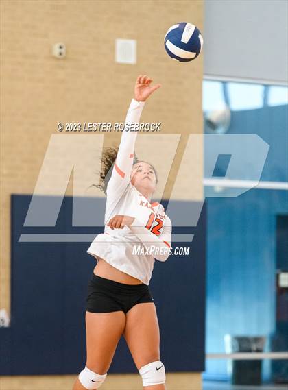 Thumbnail 2 in Karnes City @ Stacey (Hondo Volleyball Tournament) photogallery.