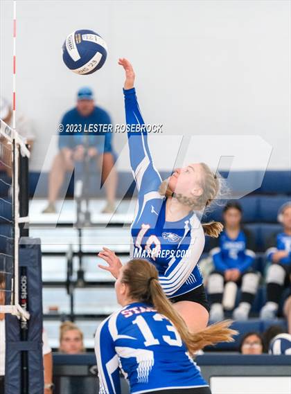 Thumbnail 3 in Karnes City @ Stacey (Hondo Volleyball Tournament) photogallery.