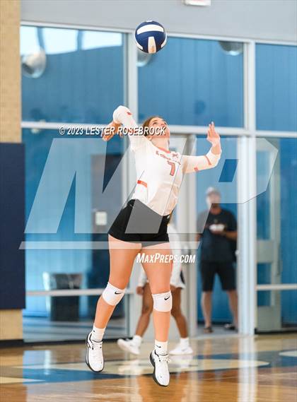 Thumbnail 2 in Karnes City @ Stacey (Hondo Volleyball Tournament) photogallery.