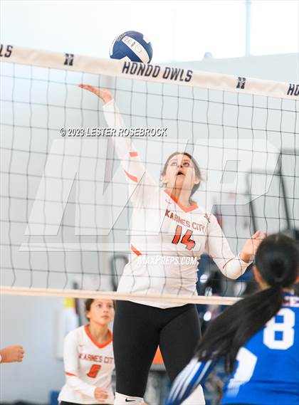 Thumbnail 1 in Karnes City @ Stacey (Hondo Volleyball Tournament) photogallery.