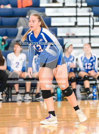 Thumbnail 3 in Karnes City @ Stacey (Hondo Volleyball Tournament) photogallery.