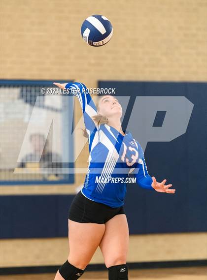 Thumbnail 3 in Karnes City @ Stacey (Hondo Volleyball Tournament) photogallery.