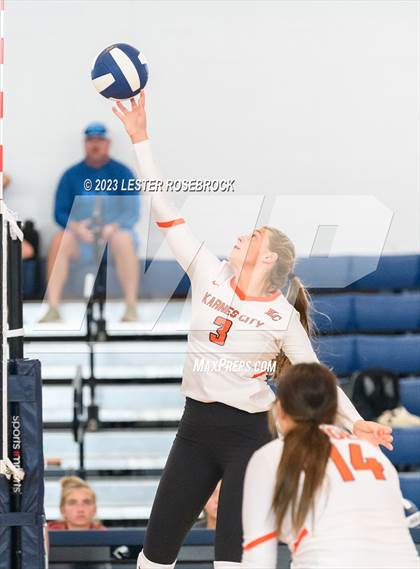 Thumbnail 2 in Karnes City @ Stacey (Hondo Volleyball Tournament) photogallery.
