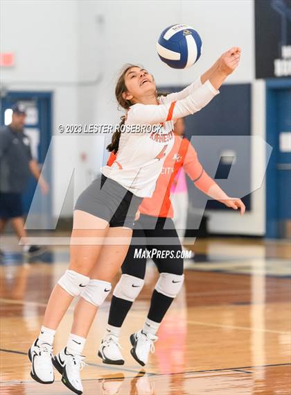 Thumbnail 3 in Karnes City @ Stacey (Hondo Volleyball Tournament) photogallery.