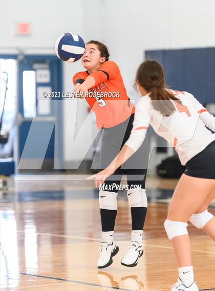 Thumbnail 3 in Karnes City @ Stacey (Hondo Volleyball Tournament) photogallery.