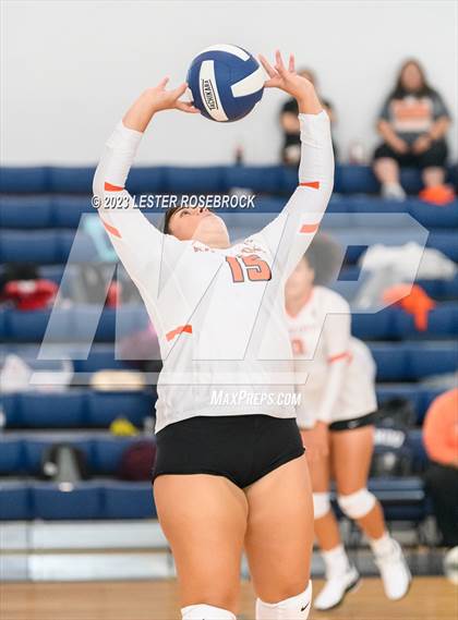 Thumbnail 2 in Karnes City @ Stacey (Hondo Volleyball Tournament) photogallery.