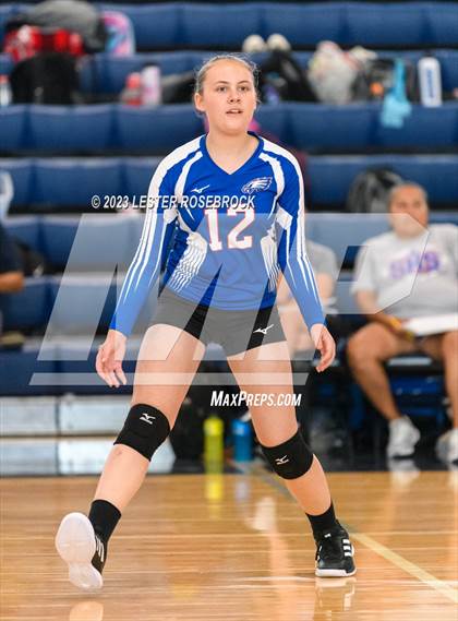 Thumbnail 1 in Karnes City @ Stacey (Hondo Volleyball Tournament) photogallery.