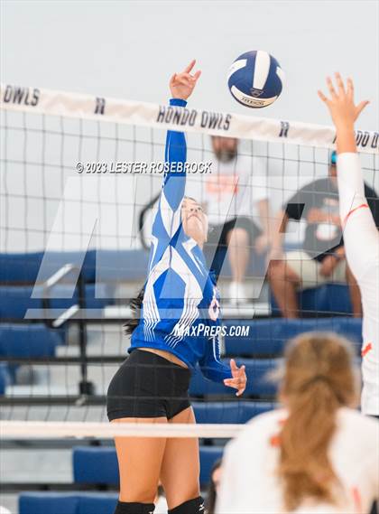 Thumbnail 3 in Karnes City @ Stacey (Hondo Volleyball Tournament) photogallery.