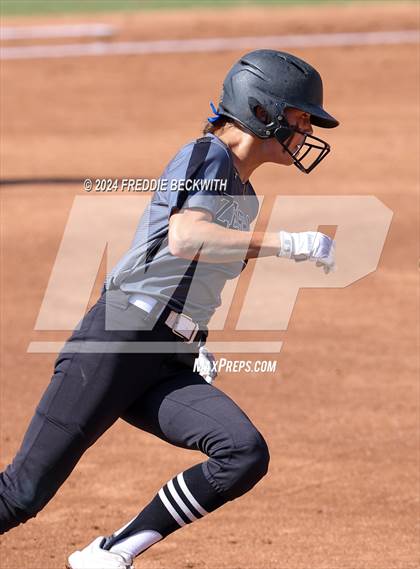 Thumbnail 1 in Hallettsville vs. Grandview (UIL 3A Softball Semifinal) photogallery.