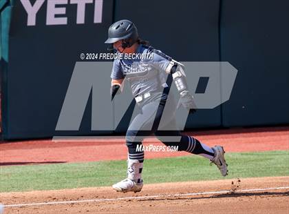 Thumbnail 3 in Hallettsville vs. Grandview (UIL 3A Softball Semifinal) photogallery.