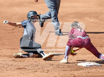 Thumbnail 3 in Hallettsville vs. Grandview (UIL 3A Softball Semifinal) photogallery.