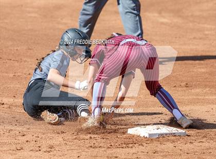Thumbnail 2 in Hallettsville vs. Grandview (UIL 3A Softball Semifinal) photogallery.