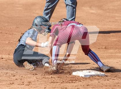 Thumbnail 1 in Hallettsville vs. Grandview (UIL 3A Softball Semifinal) photogallery.