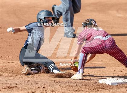 Thumbnail 2 in Hallettsville vs. Grandview (UIL 3A Softball Semifinal) photogallery.