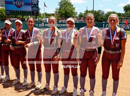 Thumbnail 3 in Hallettsville vs. Grandview (UIL 3A Softball Semifinal) photogallery.