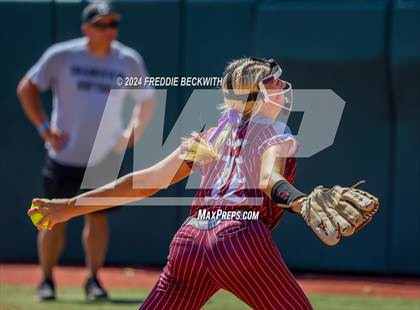 Thumbnail 1 in Hallettsville vs. Grandview (UIL 3A Softball Semifinal) photogallery.