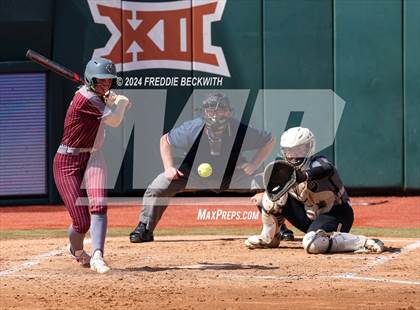 Thumbnail 3 in Hallettsville vs. Grandview (UIL 3A Softball Semifinal) photogallery.
