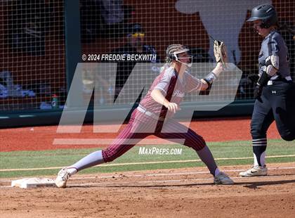 Thumbnail 1 in Hallettsville vs. Grandview (UIL 3A Softball Semifinal) photogallery.