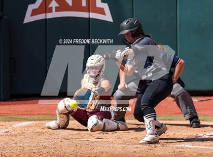Thumbnail 1 in Hallettsville vs. Grandview (UIL 3A Softball Semifinal) photogallery.