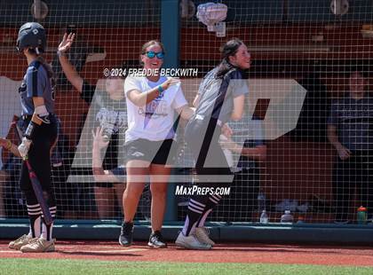 Thumbnail 2 in Hallettsville vs. Grandview (UIL 3A Softball Semifinal) photogallery.