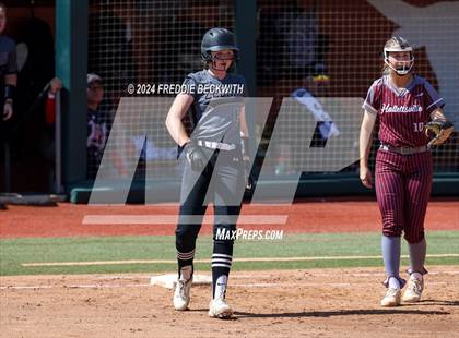 Thumbnail 3 in Hallettsville vs. Grandview (UIL 3A Softball Semifinal) photogallery.