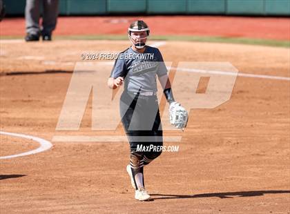 Thumbnail 2 in Hallettsville vs. Grandview (UIL 3A Softball Semifinal) photogallery.