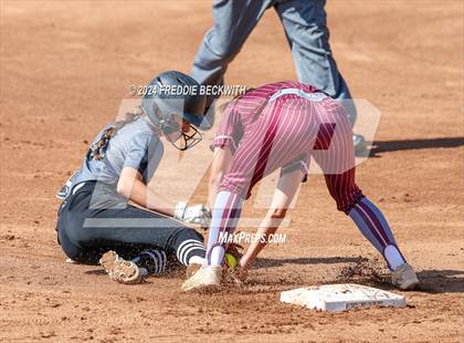 Thumbnail 1 in Hallettsville vs. Grandview (UIL 3A Softball Semifinal) photogallery.