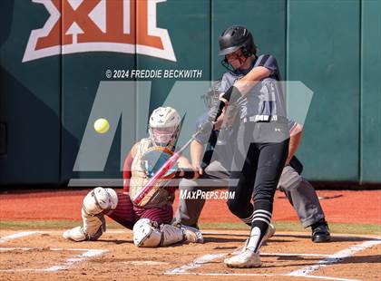 Thumbnail 1 in Hallettsville vs. Grandview (UIL 3A Softball Semifinal) photogallery.