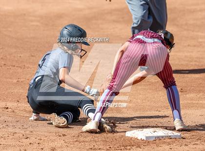 Thumbnail 3 in Hallettsville vs. Grandview (UIL 3A Softball Semifinal) photogallery.