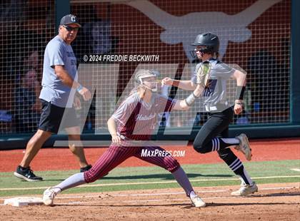 Thumbnail 1 in Hallettsville vs. Grandview (UIL 3A Softball Semifinal) photogallery.