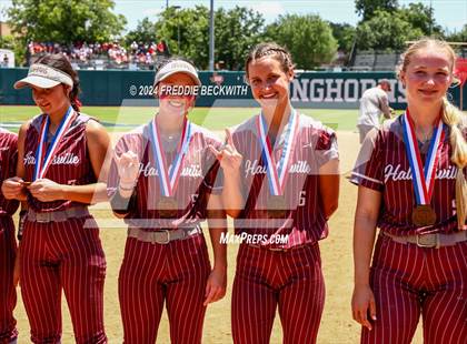 Thumbnail 2 in Hallettsville vs. Grandview (UIL 3A Softball Semifinal) photogallery.