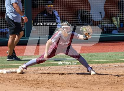 Thumbnail 1 in Hallettsville vs. Grandview (UIL 3A Softball Semifinal) photogallery.