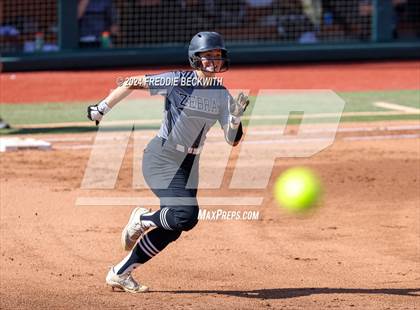 Thumbnail 1 in Hallettsville vs. Grandview (UIL 3A Softball Semifinal) photogallery.