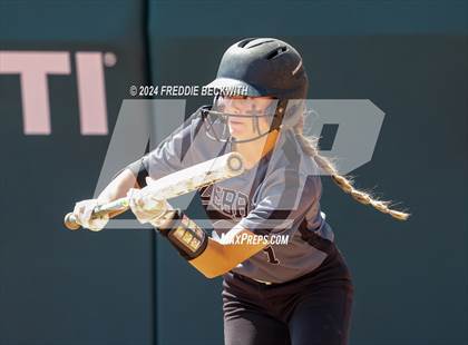 Thumbnail 2 in Hallettsville vs. Grandview (UIL 3A Softball Semifinal) photogallery.