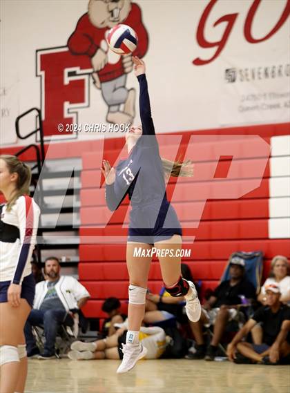 Thumbnail 3 in Benson vs Fountain Hills (The Florence VB Invitational) photogallery.