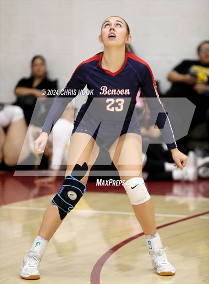 Thumbnail 2 in Benson vs Fountain Hills (The Florence VB Invitational) photogallery.