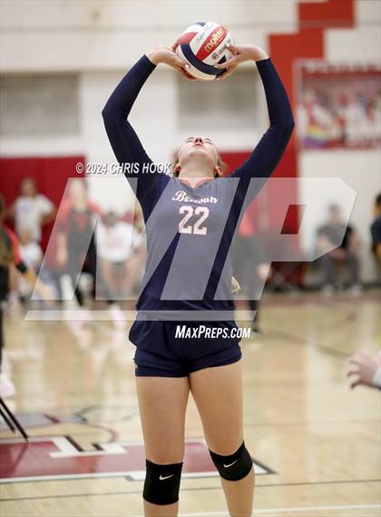 Thumbnail 1 in Benson vs Fountain Hills (The Florence VB Invitational) photogallery.
