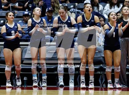 Thumbnail 3 in Goliad vs. Bushland (UIL 3A D1 Volleyball Final) photogallery.