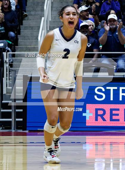 Thumbnail 2 in Goliad vs. Bushland (UIL 3A D1 Volleyball Final) photogallery.