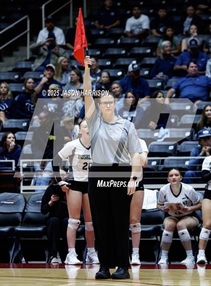Thumbnail 3 in Goliad vs. Bushland (UIL 3A D1 Volleyball Final) photogallery.