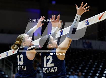 Thumbnail 3 in Goliad vs. Bushland (UIL 3A D1 Volleyball Final) photogallery.