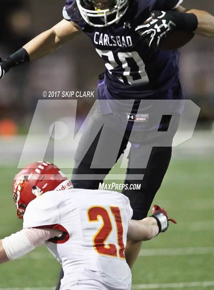 Thumbnail 3 in Carlsbad vs. Cathedral Catholic (CIF SDS D1 Playoff)  photogallery.