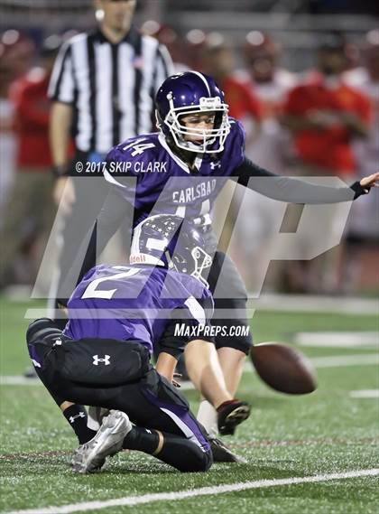 Thumbnail 3 in Carlsbad vs. Cathedral Catholic (CIF SDS D1 Playoff)  photogallery.