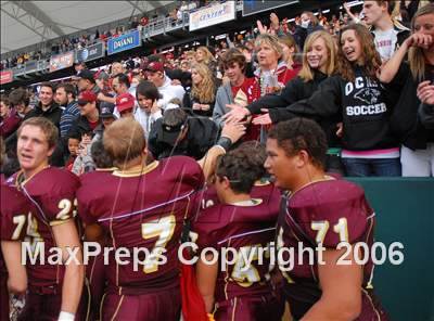 Thumbnail 1 in Cardinal Newman vs. Oaks Christian (D3 State Final) photogallery.