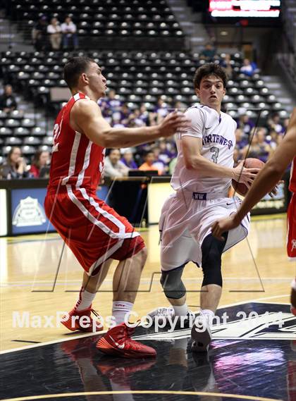 Thumbnail 2 in North vs. Blue Valley Northwest (KSHSAA 6A Playoff) photogallery.