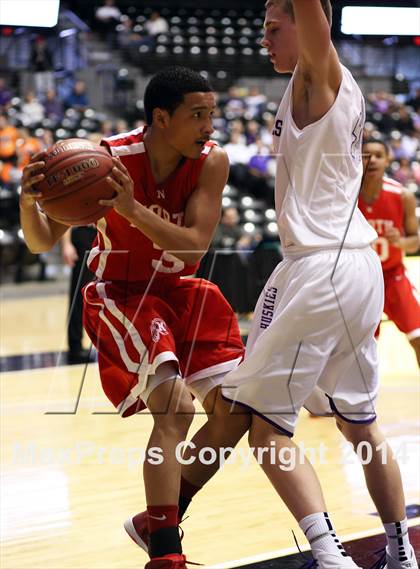 Thumbnail 2 in North vs. Blue Valley Northwest (KSHSAA 6A Playoff) photogallery.