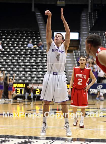 Thumbnail 2 in North vs. Blue Valley Northwest (KSHSAA 6A Playoff) photogallery.