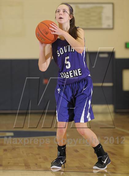 Thumbnail 1 in St. Mary's Academy vs. South Eugene (Nike Interstate Shootout) photogallery.