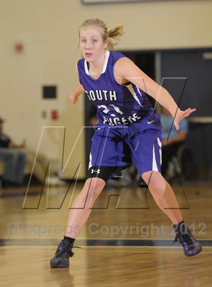 Thumbnail 2 in St. Mary's Academy vs. South Eugene (Nike Interstate Shootout) photogallery.