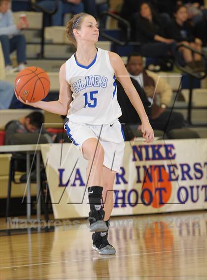 Thumbnail 2 in St. Mary's Academy vs. South Eugene (Nike Interstate Shootout) photogallery.